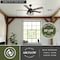 Vaxcel Elburn Black Farmhouse Ceiling Fan with Caged Drum LED Light Kit and Remote F0094 - alternate 3